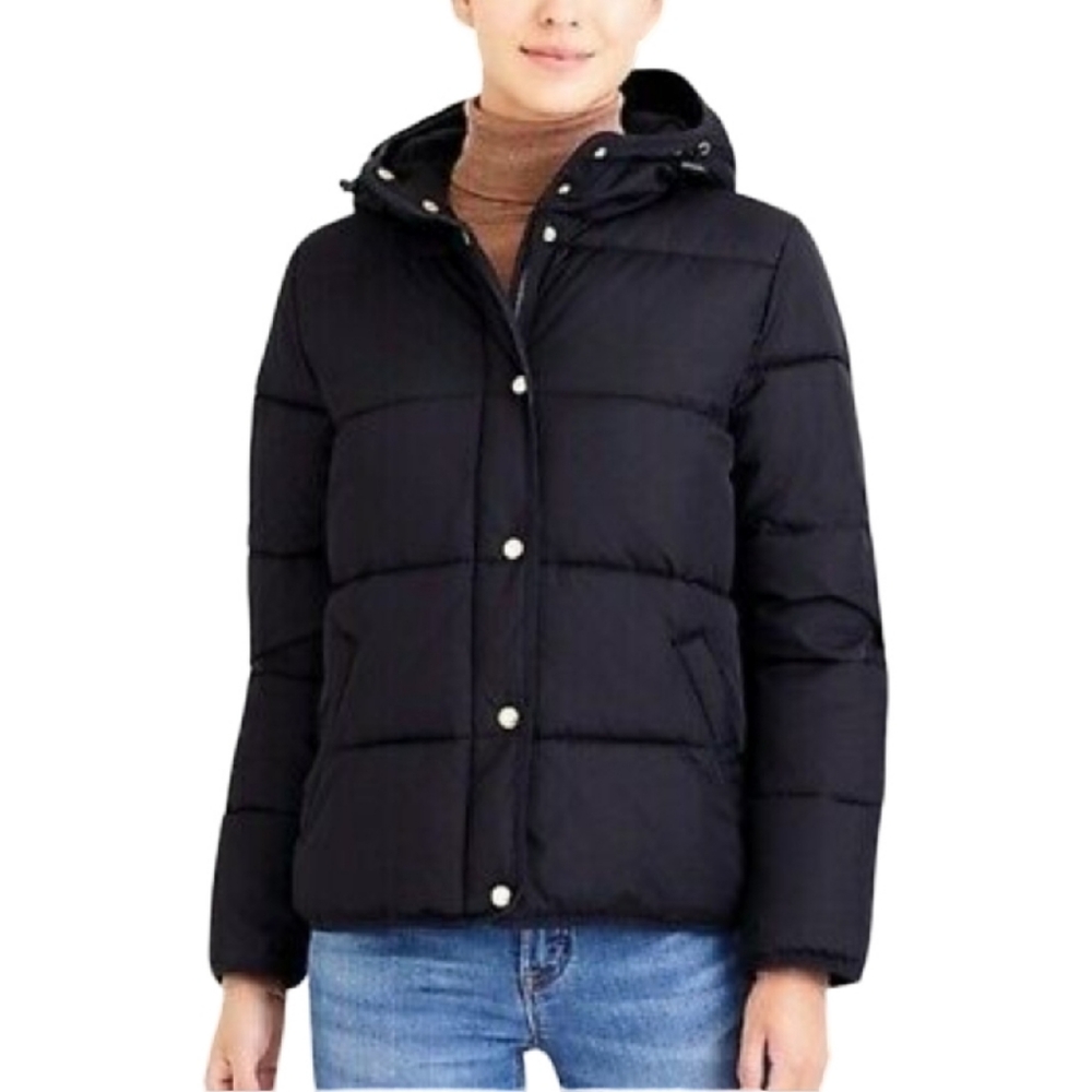 J. Crew Black Puffer Jacket